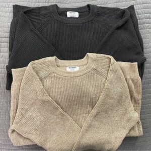 Two (!) Old Navy crew neck sweaters